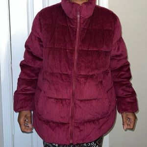 Snazzy Bubble Burgundy Coat
